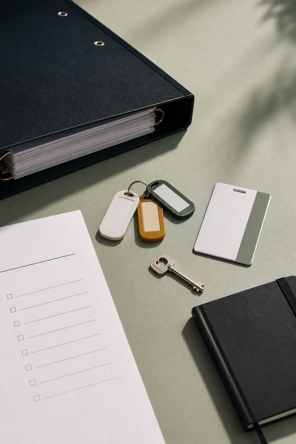 An editorial image representing an organized technical handoff